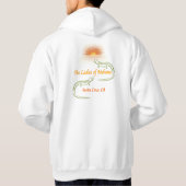 Gedekt overhemd (voorste uitzicht) hoodie (Achterkant)