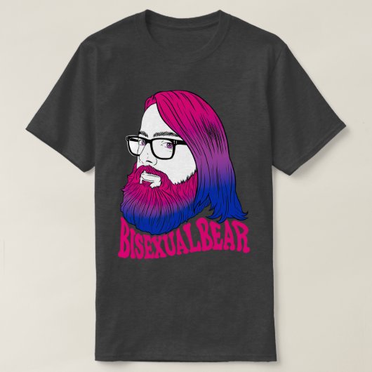 Gedekte biseksuele beer Klassieke TShirt (Design voorkant)