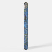 Gedekte Blauwe Verf Textuur iPhone Hoesje (Rechterkant)