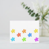 Gedekte bloemen briefkaart (Staand voorkant)