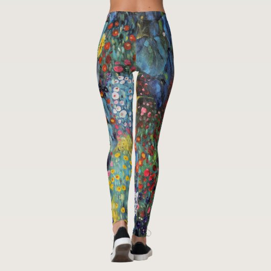 Gedekte bloemen leggings (Achterkant)