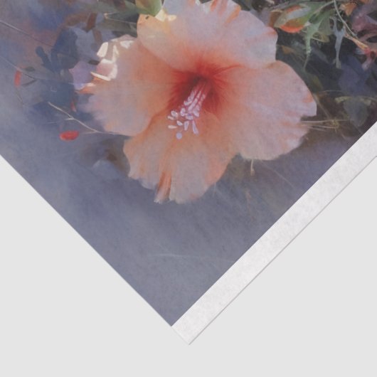 Gedekte bloemen tissuepapier (Detail)