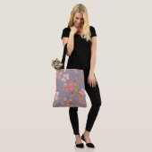 Gedekte bloemen tote bag (Op model)