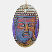 Gedekte Boeddha Keramisch Ornament (Links)