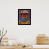 Gedekte Boeddha, omwoeld Poster (Keuken)