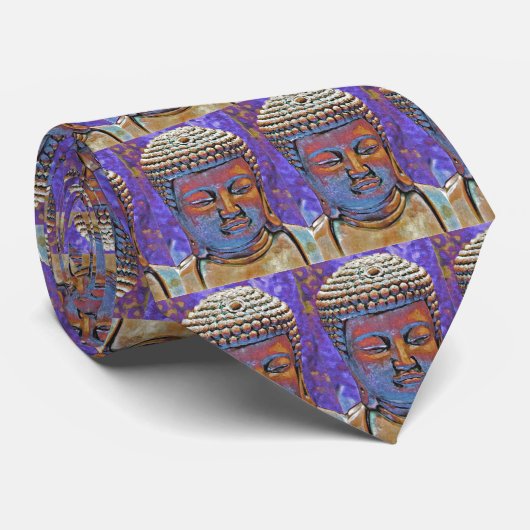Gedekte Boeddha Stropdas (Opgerold)