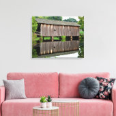 Gedekte Bridge University of West Alabama Campus Canvas Afdruk (Insitu (Woonkamer))