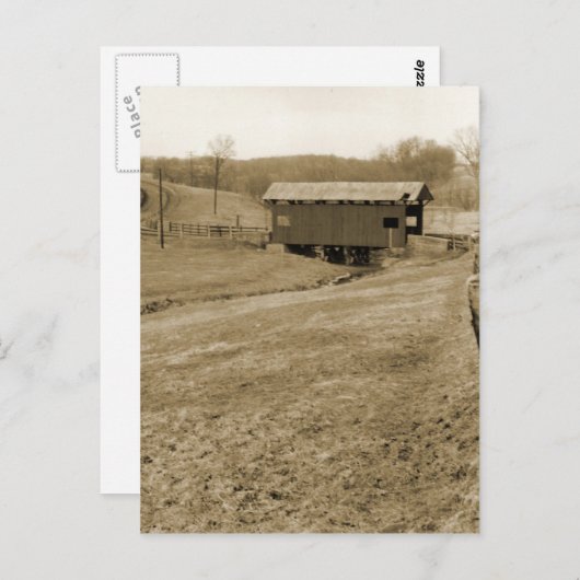 gedekte brug briefkaart (Voorkant / Achterkant)