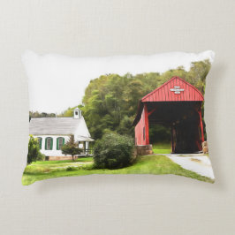 Gedekte bruggen decoratief kussen