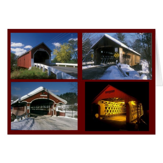 Gedekte Bruggen Monadnock Region New Hampshire (Voorkant Horizontaal)