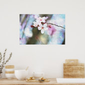 Gedekte Cherry Blossom Poster (Keuken)