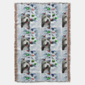 Gedekte Collie Kerstmis Deken (Voorkant Verticaal)