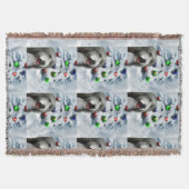 Gedekte Collie Kerstmis Deken (Voorkant)