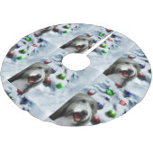 Gedekte Collie Kerstmis Kerstboom Rok (Gekanteld)