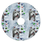 Gedekte Collie Kerstmis Kerstboom Rok (Voorkant)