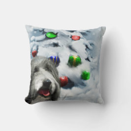 Gedekte Collie Kerstmis Kussen