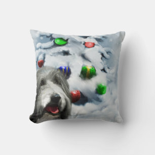 Gedekte Collie Kerstmis Kussen