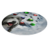 Gedekte Collie Kerstmis Snijplank (Hoek)