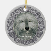  Gedekte Collie ornament van de douanenaam (Voorkant)