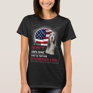 Gedekte collie T-Shirt Als u geen hond g heeft