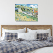Gedekte Cottages van Vincent van Gogh Canvas Afdruk (Insitu (Slaapkamer))