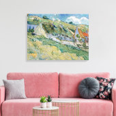 Gedekte Cottages van Vincent van Gogh Canvas Afdruk (Insitu (Woonkamer))