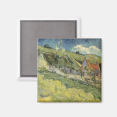 Gedekte Cottages van Vincent van Gogh Magneet (Voorkant / Achterkant)