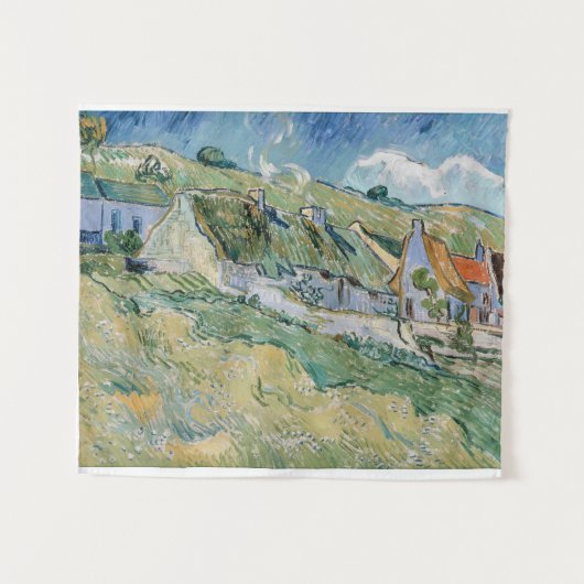 Gedekte Cottages van Vincent van Gogh Wandkleed (Voorkant (horizontaal))
