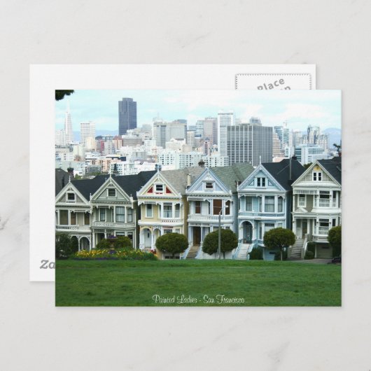 Gedekte dames briefkaart (Voorkant / Achterkant)