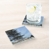 Gedekte dames glazen onderzetter (Schuin)