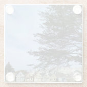 Gedekte dames glazen onderzetter (Achterkant)