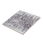 Gedekte dames | San Francisco, Californië Tegeltje (Zijkant)