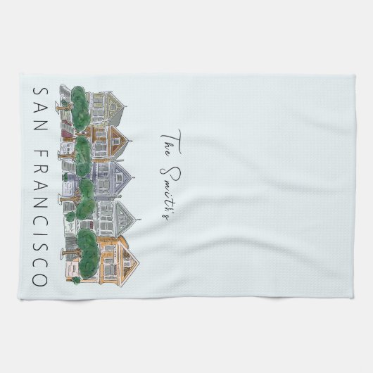 Gedekte dames San Francisco Theedoek (Horizontaal)