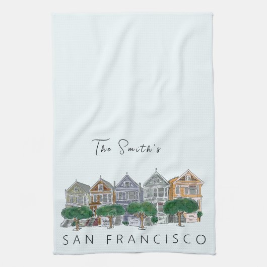 Gedekte dames San Francisco Theedoek (Verticaal)