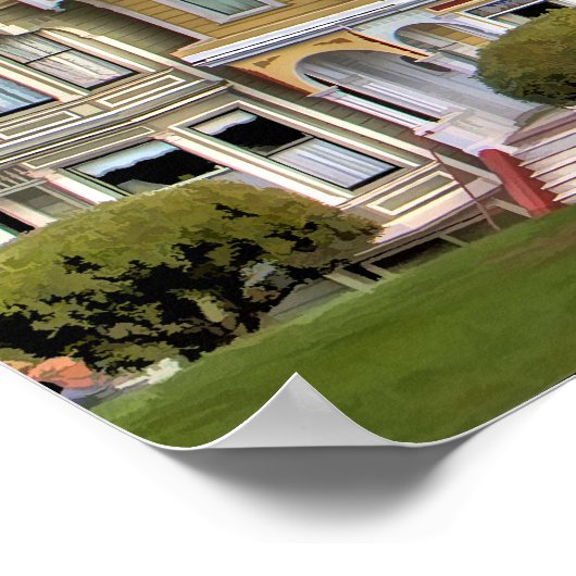 Gedekte dames uit San Francisco Californië Poster (Hoek)