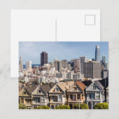 Gedekte dames Victoriaans huizen in San Francisco Briefkaart (Voorkant / Achterkant)