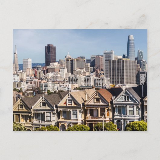 Gedekte dames Victoriaans huizen in San Francisco Briefkaart (Voorkant)
