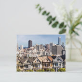 Gedekte dames Victoriaans huizen in San Francisco Briefkaart (Staand voorkant)