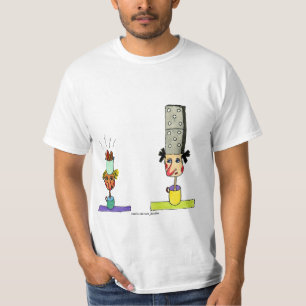 Gedekte Dominos Karakters T-shirt