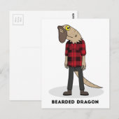 Gedekte draak briefkaart (Voorkant / Achterkant)