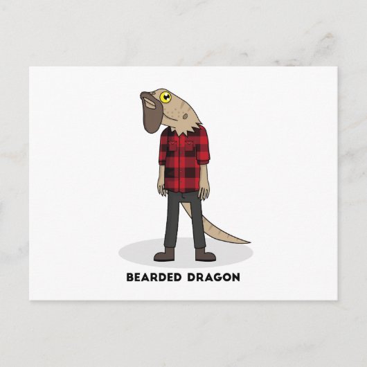 Gedekte draak briefkaart (Voorkant)