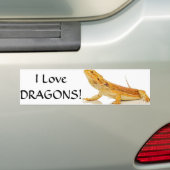 Gedekte draak bumpersticker (Op auto)