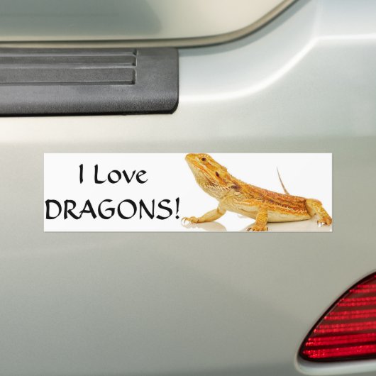 Gedekte draak bumpersticker (Op auto)