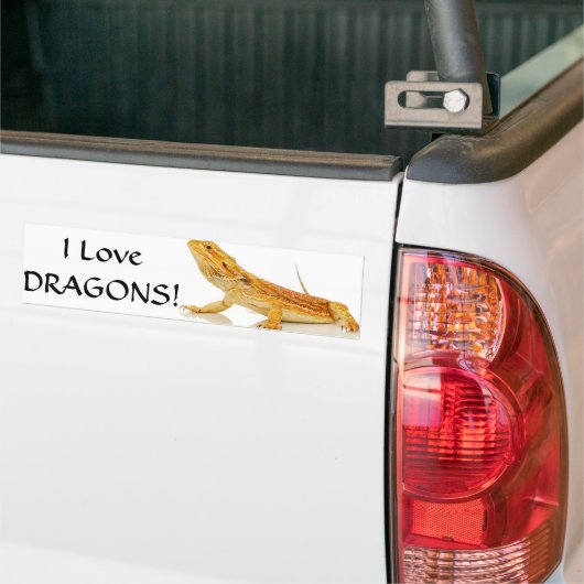 Gedekte draak bumpersticker (Op Truck)