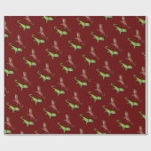 Gedekte draak cadeaupapier (Vlak)