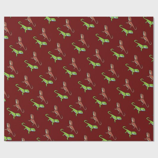 Gedekte draak cadeaupapier (Vlak)