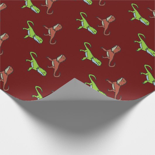 Gedekte draak cadeaupapier (Hoek)