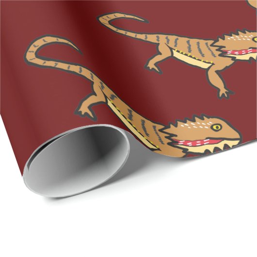 Gedekte draak cadeaupapier (Rol Hoek)