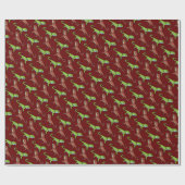 Gedekte draak cadeaupapier (Vlak)