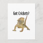 Gedekte draak heeft crickets briefkaart (Voorkant)